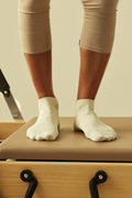 Chaussettes Pilates antidérapantes · lot de 2 · Lait