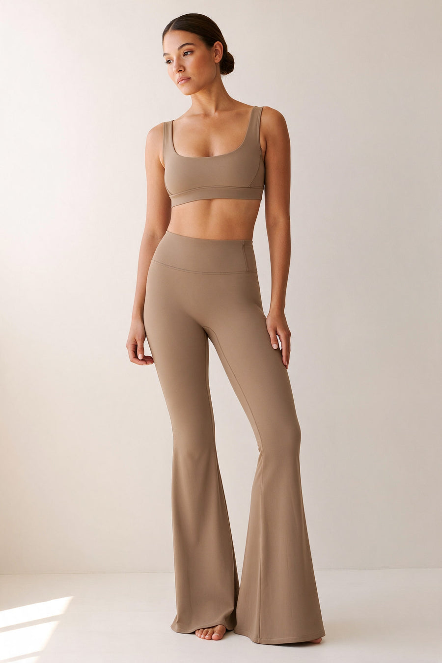 Legging Souffle évasé · Noisette